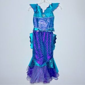 Teetot & Co Child’s Size 5-6 2pc Detailed Mermaid Purple Teal Halloween Costume